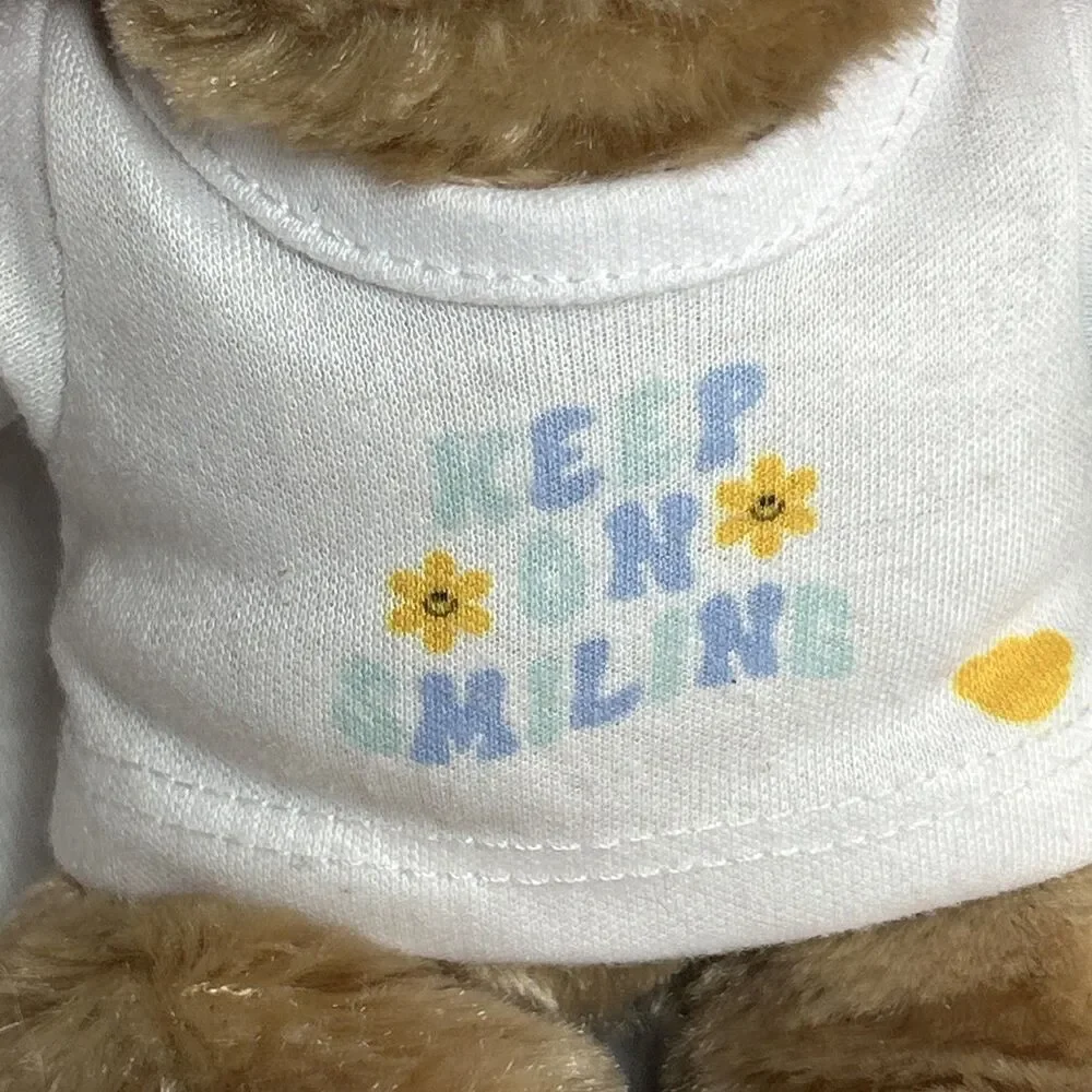 Build A Bear Mini 9” Bunny W “Keep On Smiling” Shirt Soft Stuffed Animal Toy - Picture 4 of 6